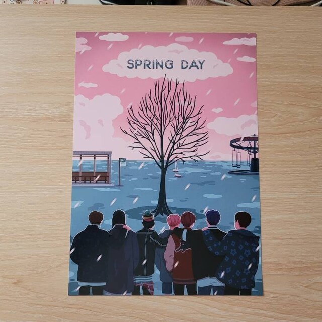 BTS 春の日 Spring Day 特典 サノク ジョングクフォトカード 日本製 春の日 BTS サノク 観覧フォトカード day Spring