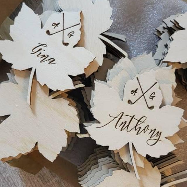 Summer-Ray Lot 20 Feuilles D'Érable Bois Découpées Laser 2,5 Mm – Déco Automne, Thanksgiving, Mariage Rustique