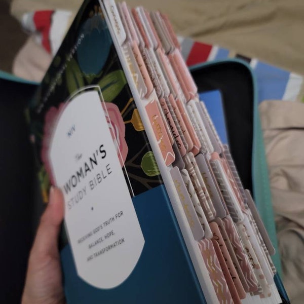Bible Tabs | Laminated Bible Tabs | Tabs for the Bible | Pretty Bible ...