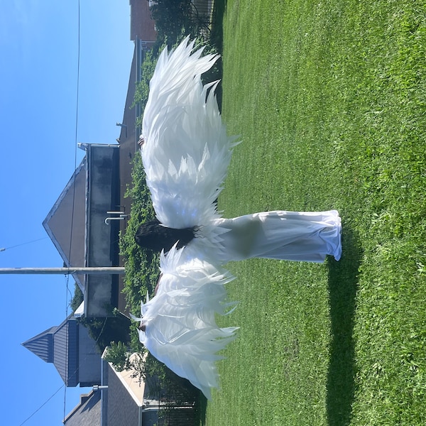 Patina Blue Style Large Moving Angel Wings for Dance Performance ...