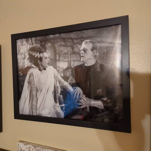Bride of Frankenstein Couple 1935 Vintage Monster Movie Photo Poster ...