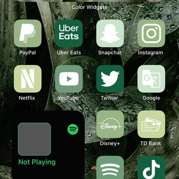 Ios 14 Icons Green | Green App Icons | Ios 14 Aesthetic | iPhone Icons ...