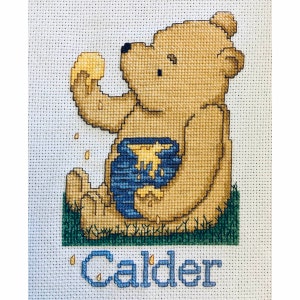 Winnie The Pooh with The Honey Pot Counted Cross Stitch Pattern