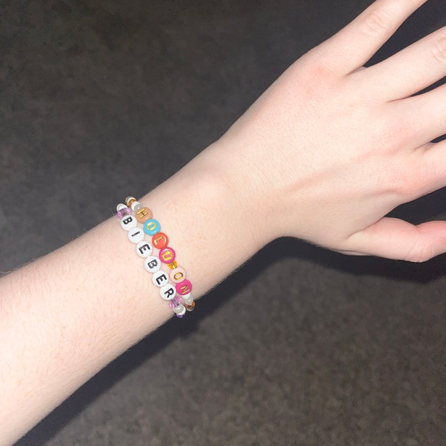 Justin Bieber Beaded Bracelet - Etsy