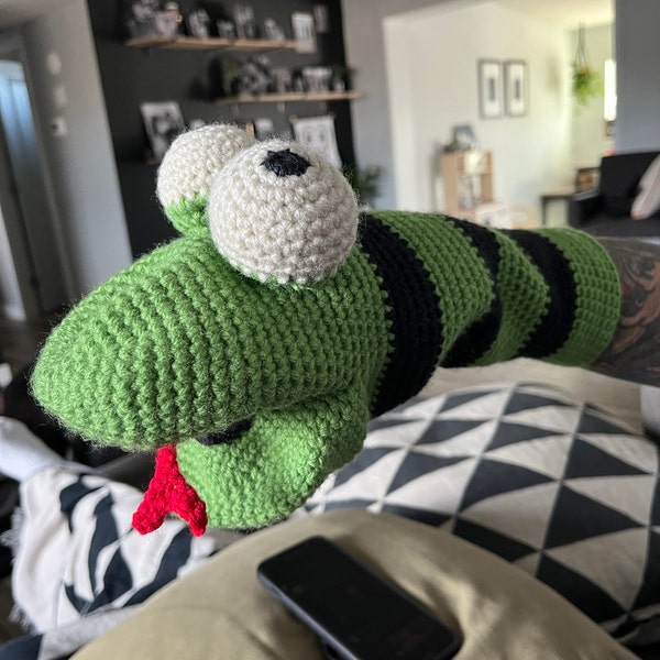 Sock Snake Pattern Snake Sock Puppet Crochet Pattern ***PATTERN ONLY*** - Etsy
