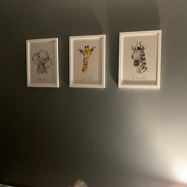 Safari Animals Nursery Prints | Nursery Animals Art | Jungle Nursery ...