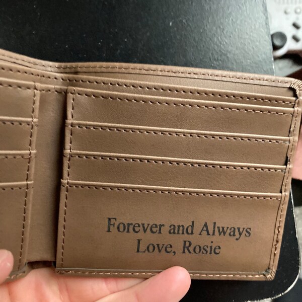 Personalized Leather Wallet Mens Wallet Leather Personalized Wallets ...