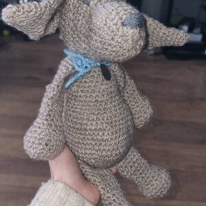 Molly the Weimaraner Amigurumi handmade soft crochet toy 