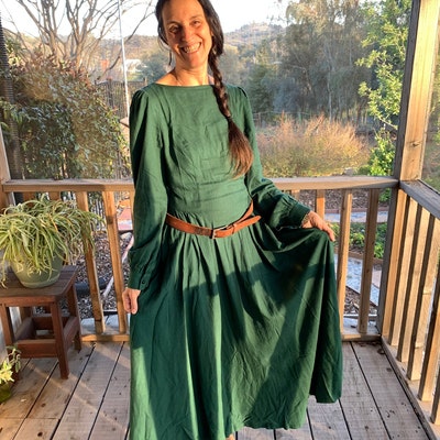 Women's Vintage Inspired Long Sleeve Medieval Maxi Dress - Etsy
