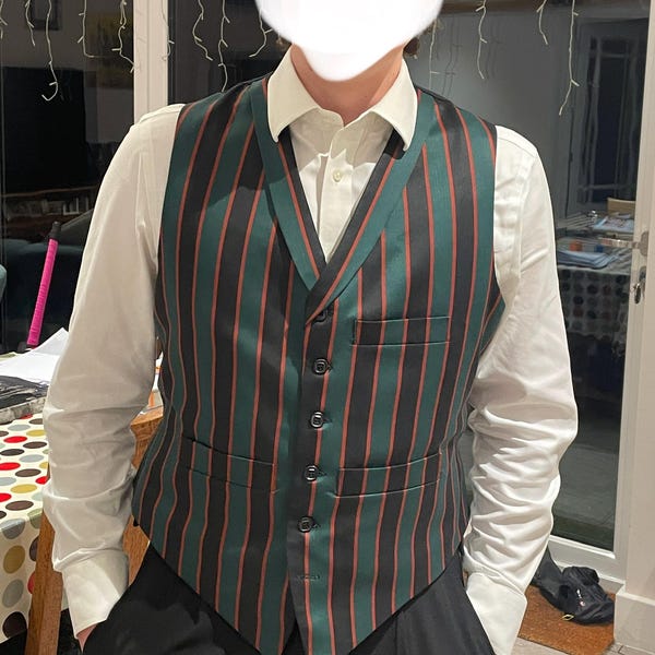 Buttoned Wool Trousers
