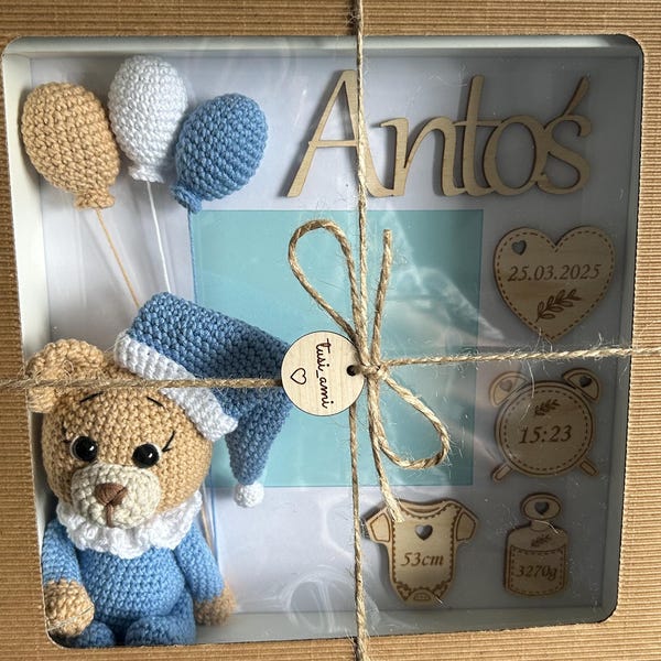 Personalized Baby Girl Birth Stats Frame - Custom Nursery Wall Decor ...