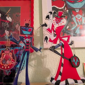Hazbin Hotel Vees Standees LARGE SIZE - Double Sided Acrylic (made
