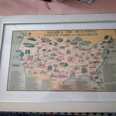 MCM National Parks and Monuments Map, Instant Digital Download ...