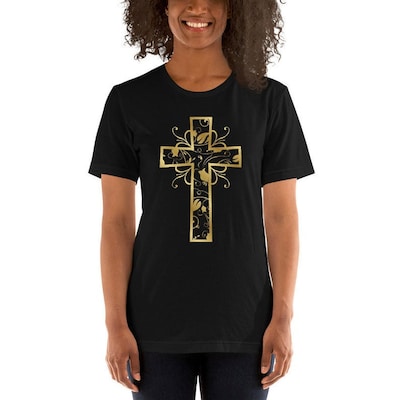 Gold Christian Art Cross Svg Vector Clipart Downloads Gold Religious ...