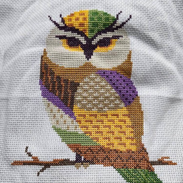 Cardinal Bird Cross Stitch Pattern Red Small Holly Bird Forest Winter ...