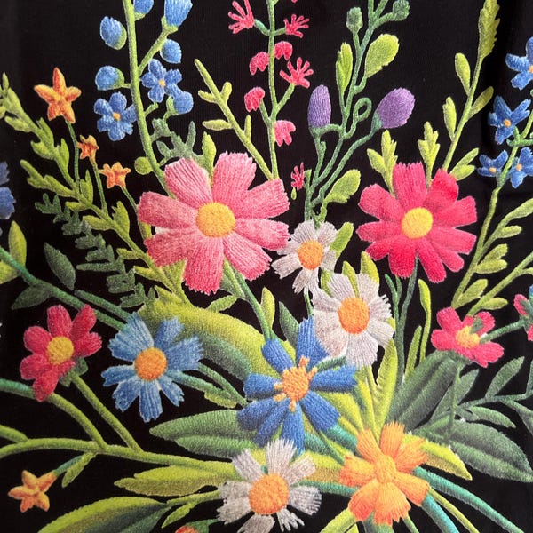 Summer Design 01 on Floral Unisex Cut & Sew Tee - Vibrant Garden Design for Everyday Wear