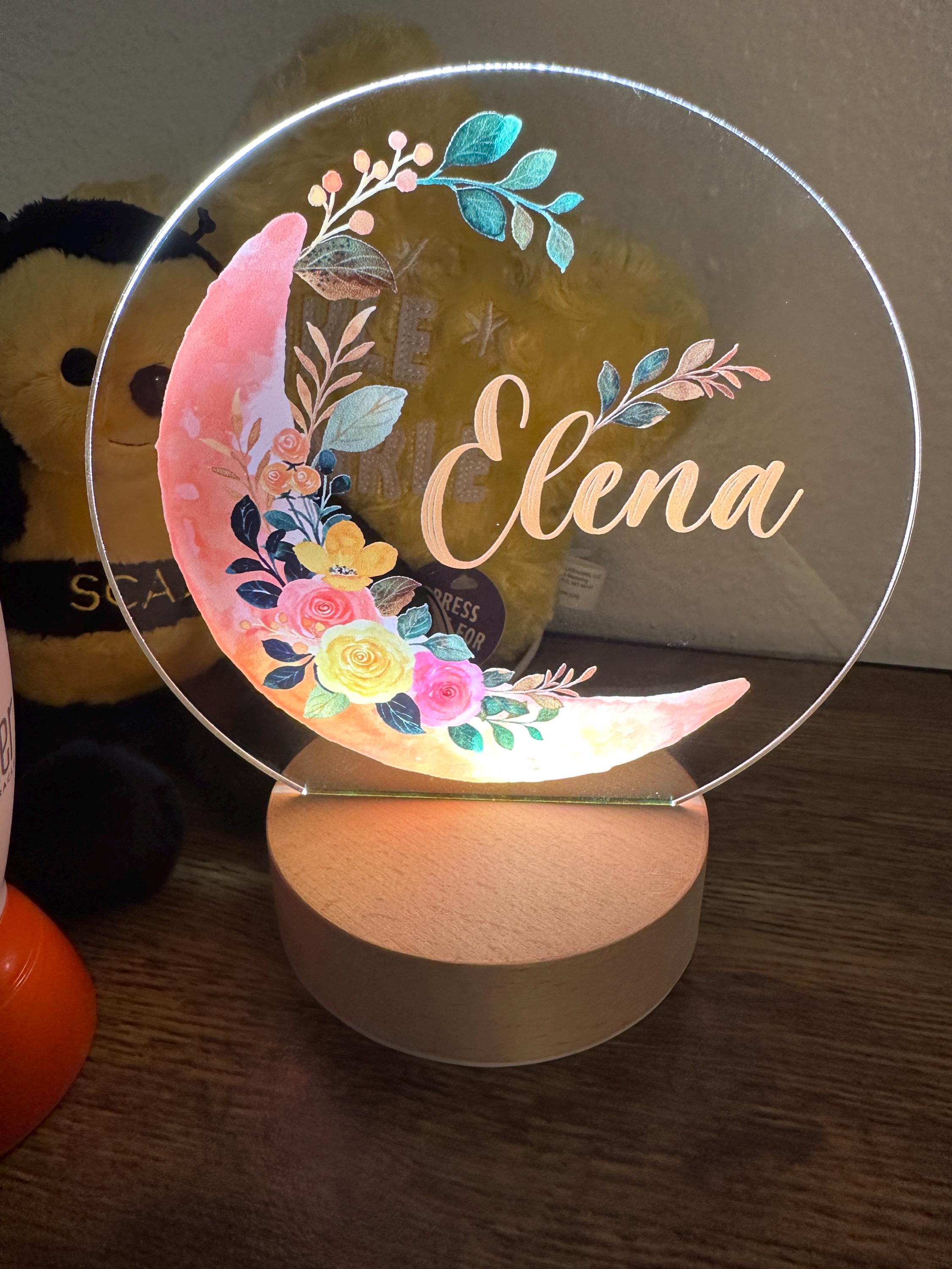 Baby Girl Gift, Personalized Night Light for Kids, Custom Night Light, Infant Gift, Personalized Lamp, Name Night Light