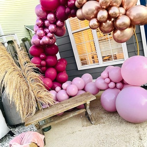 PartyWoo Lot de 50 ballons violet clair de 12,7 cm pour guirlande de  ballons ou arche de ballons comme décoration de fête, de mariage, de fête