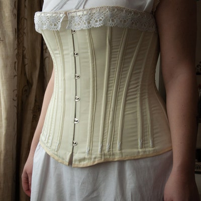 Late Victorian Corset half Bust and Chemise About 1880 Sewing Pattern ...