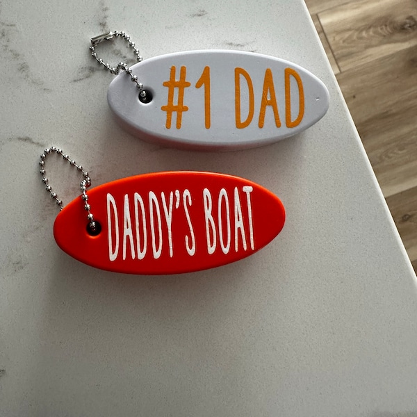 Floating Keychain, Personalized Floating Keychain, Father’s Day Gift ...