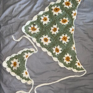 The Daisy Bandana Matching Set Crochet PDF Pattern - Etsy