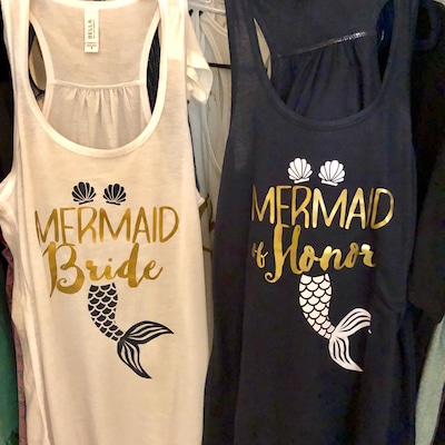 Bachelorette Party Shirts, Mermaid of Honor, Brides Mermaid Shirt ...