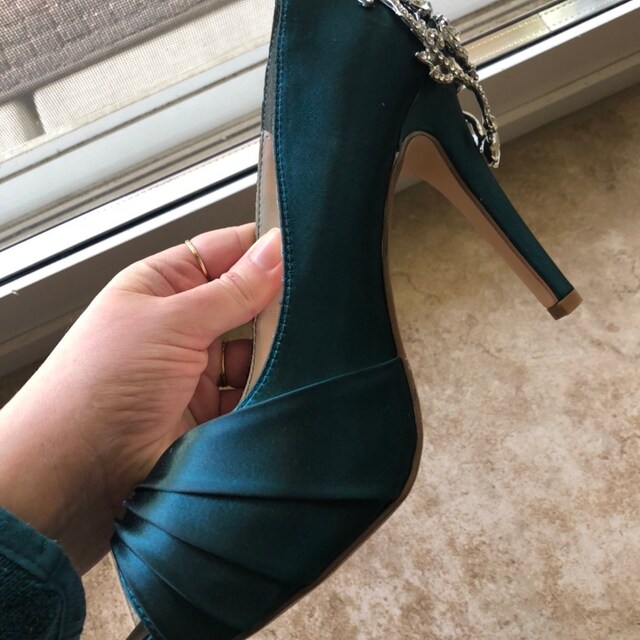 Dark turquoise heels hotsell