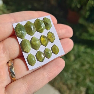Stunning rare moss green kyanite pear rosecut flats fine quality weight 53 carats size 10.1x5.7mm-18.3x7.4mm pcs 17 moss green rosecut Stunning rare moss green kyanite pear rosecut flats fine quality weight 53 carats size 10.1x5.7mm-18.3x7.4mm pcs 17 moss green rosecut