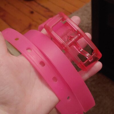 Womens Pink Fuscia Rhinestone Belt