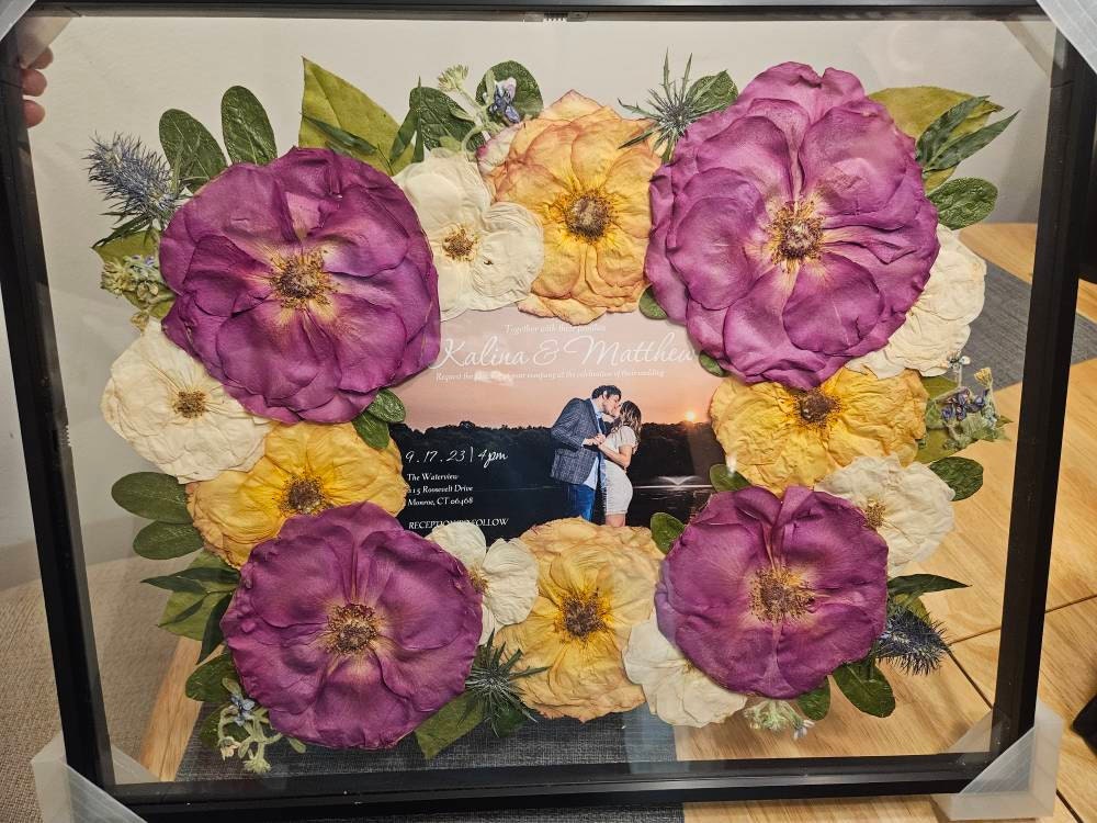 Preserved flowers from Kalina's etsy review