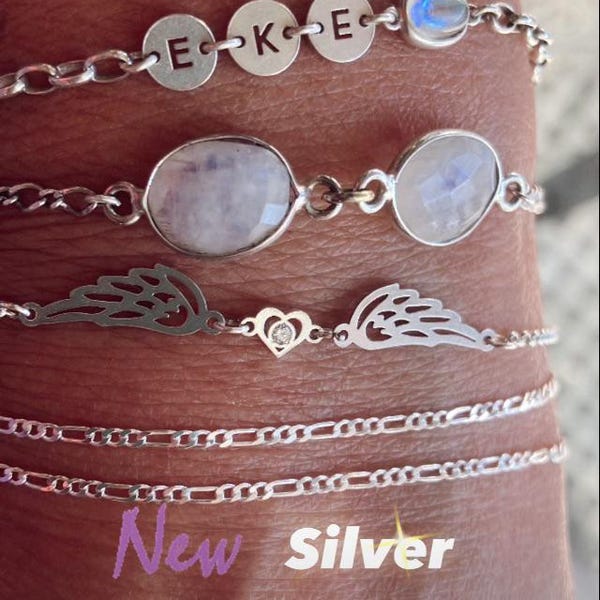 2mm Sterling Silver Bead Ball Chain Bracelet or Necklace – Kathy