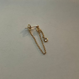 Dangle Chain Hidden Helix, Hidden Helix Chain, Cartilage Chain, Gold