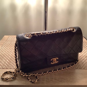 Classic GOLD Chain Bag Strap With Leather Weaved/threaded Classic GOLD Chain Bag Strap With Leather Weaved/threaded