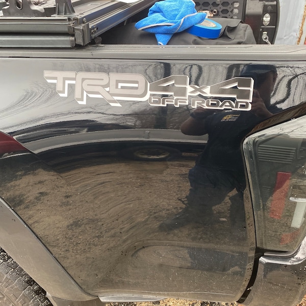TRD Tral Edton Tacoma Decal Bedsde Toyota Truck Vnyl Stckers