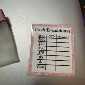 100 Envelope Challenge Box Box and Tracker ONLY - Etsy