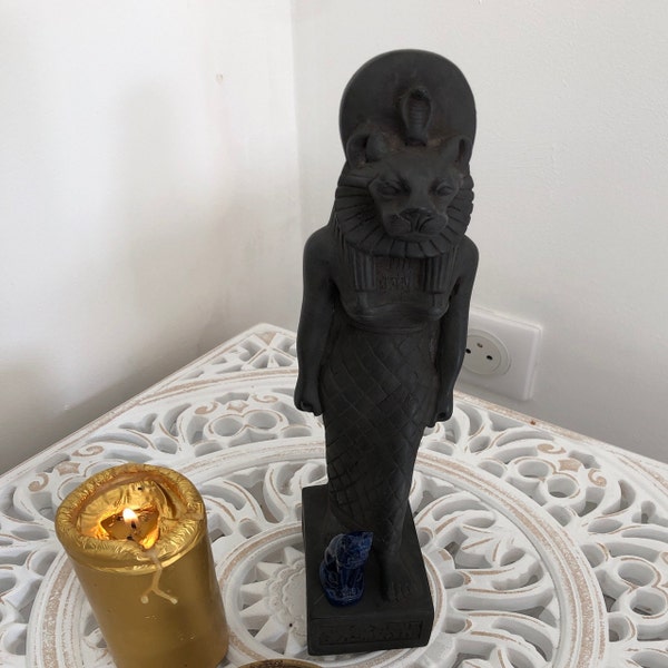Unique Ancient Egyptian Art Statue of Goddess Sekhmet Heavy Stone Made ...