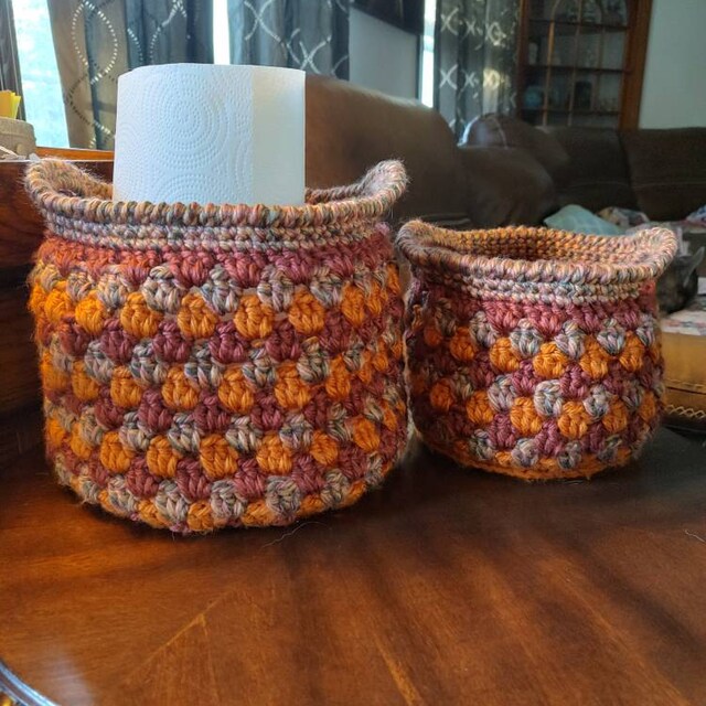 A customer's finished Harvest Hues Crochet Collection