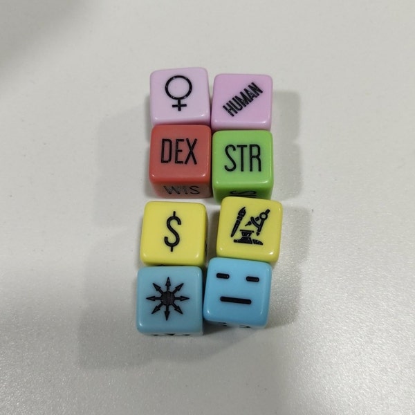 Randice Random Character Generator Dice Set D&d Dice Set for Fans of Critical Role or Dungeons
