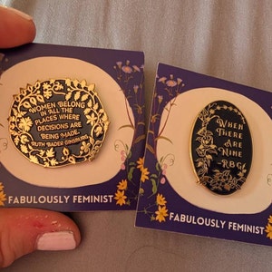 Holibanna Feminisme Broche Pin Empower Vrouwen Brieven Broche Dissens