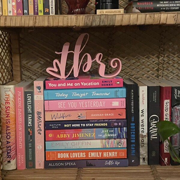 Tbr Sign TBR Bookshelf Decor – “to Be Read” Book Shelf Sign, Book Lover Gift ...