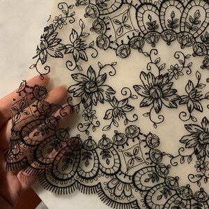 White Elastic Lace Trim 0.4 Inch Width 10 Yards Long Lace Ribbon