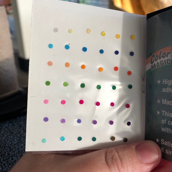 220 Multicolor Round Bindi Stickers: Self Adhesive Face Jewels ...