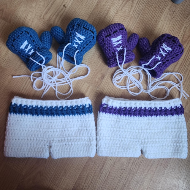 A customer's finished Baby Boxer Crochet Pattern