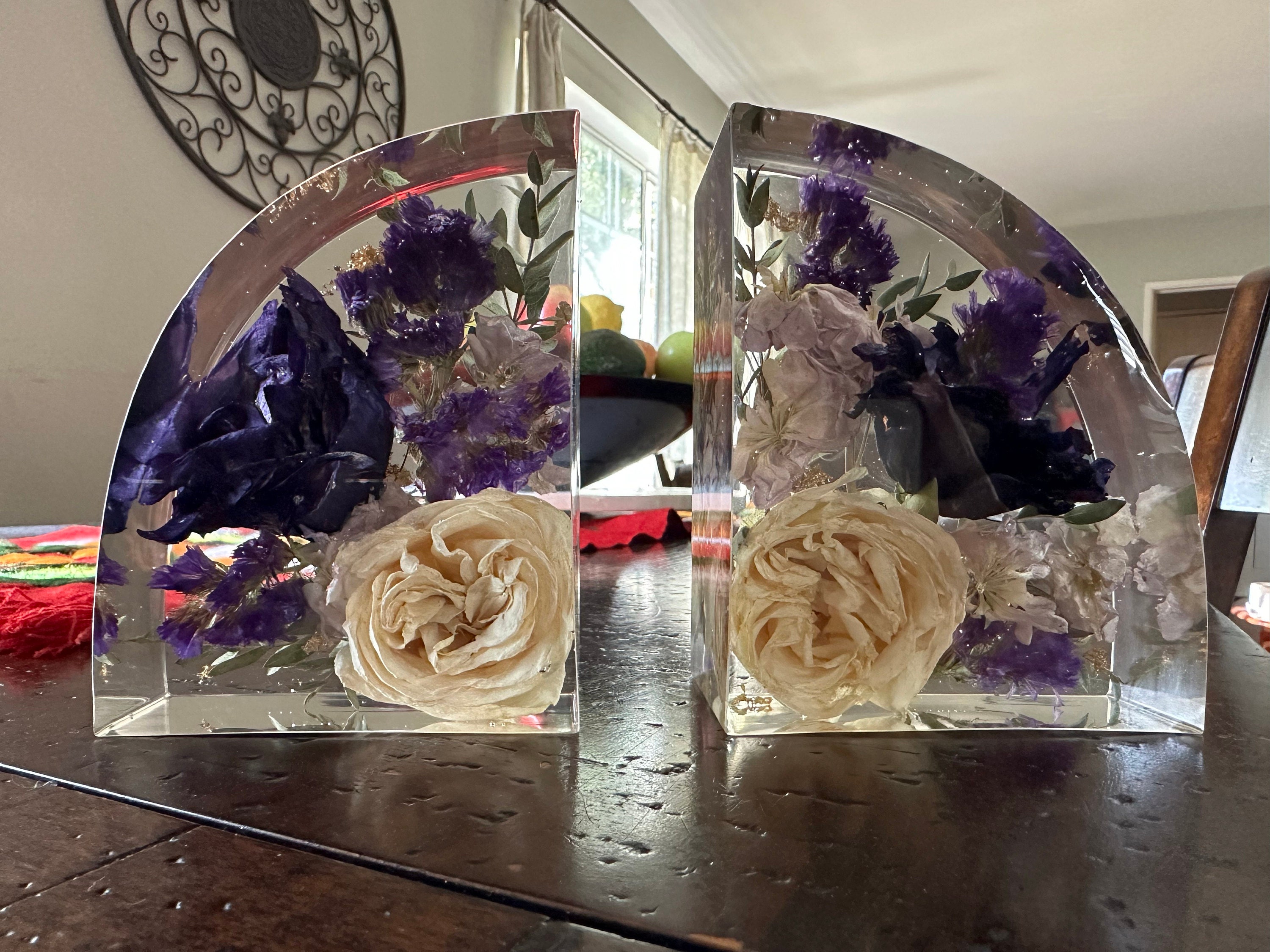 Preserved flowers from Yari's etsy review