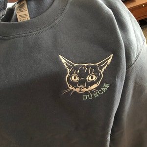 Custom Embroidered Dog Sweatshirt Custom Pet Sweater - Etsy