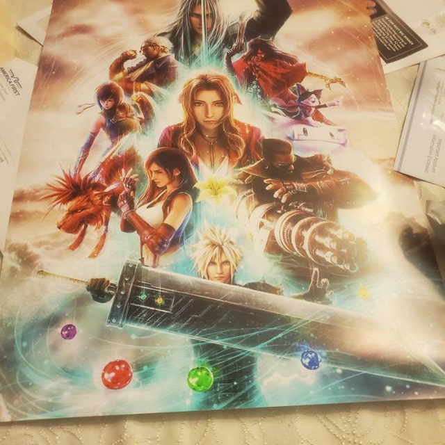 Final Fantasy VII (7) Remake Poster - Official Box Art