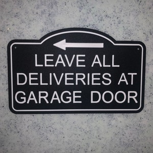Please Leave Packages at Front Door Sign, Leave All Deliveries at Front ...