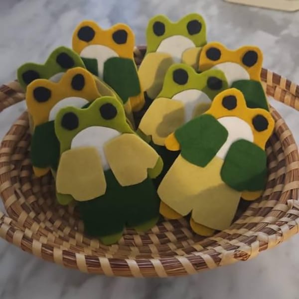 Frog and Toad Finger Puppet Templates and Instructions (digital File ...