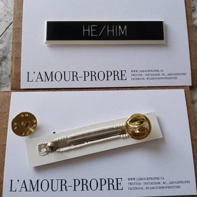 Pronouns Pin, They Them Pin, He Him Pin, She Her Pin, Ze Zir Pin ...