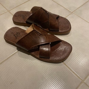 Moroccan Leather Sandals for Men, Sandals, Handmade Sandals, Moroccan ...